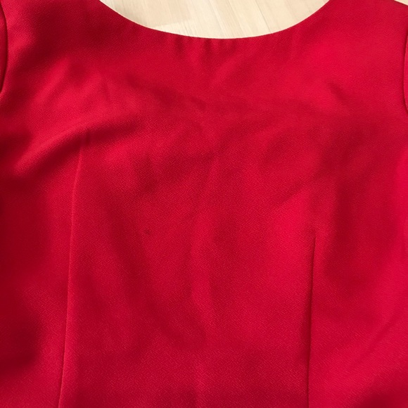 Oakbrook Vintage Red Sheath Dress with Bow - Picture 9 of 11
